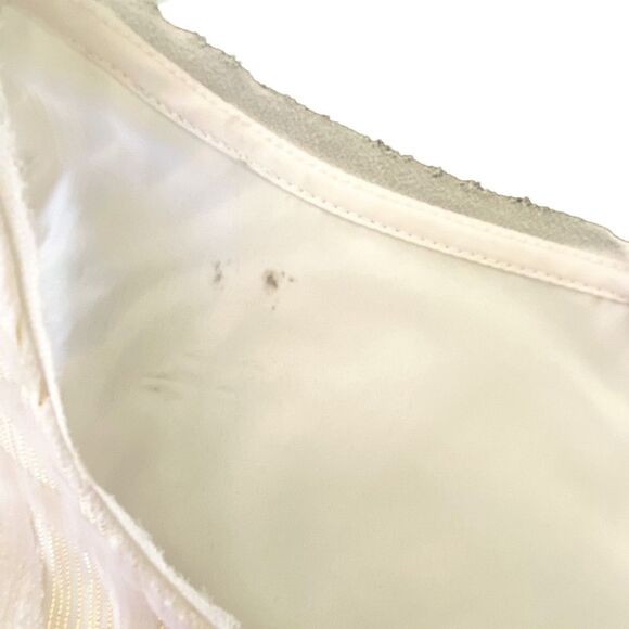 A New Day Cream White Floral Velvet Sleeveless Tank Top Blouse Size Small - Picture 3 of 10